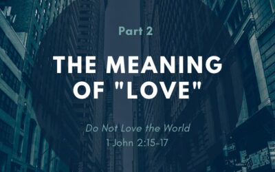 Do Not Love the World – Pt. 2 | The Meaning of Love